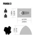 imagem do produto Barraca de Camping Panda 3 pessoas - NTK Nautika