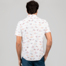 imagem do produto Camisa Manga Curta Tricoline Estampado Tecido Ecovero Masculina - Original Penguin