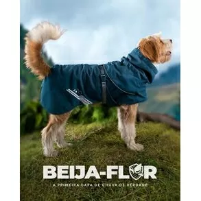 imagem de Capa de Chuva Anorak para Cachorro Beija-Flor em Argotex Impermevel e Respirvel - Baut