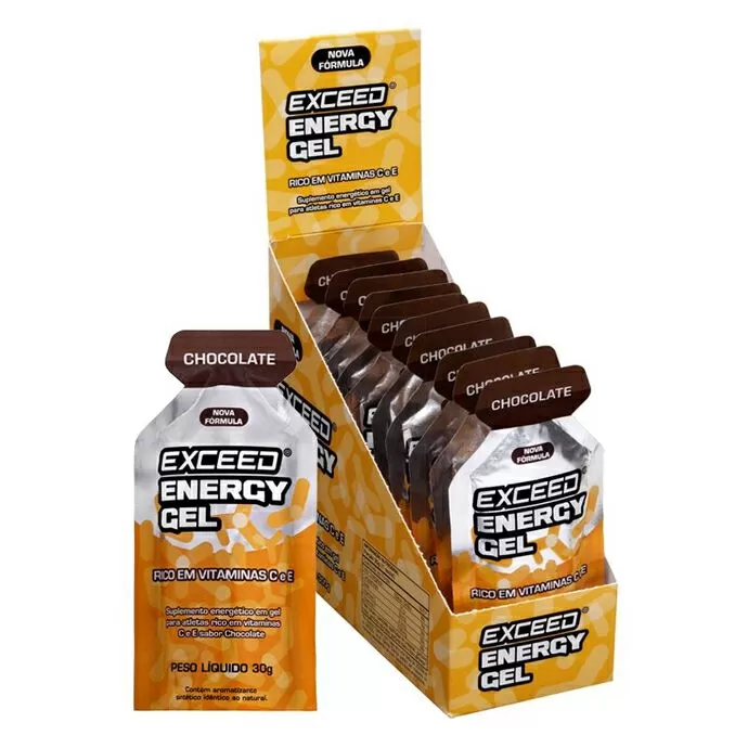 imagem do produto Exceed Energy Gel Sabor Chocolate Sach Unitrio 30 gramas - Exceed