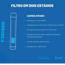 imagem do produto Garrafa de 650ml com Filtro de Carvo Ativado Echo Stone Water - Stone Water