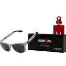 imagem do produto culos de Sol Polarizado Uv400 Ironman Branco com a Lente Preto - Yopp