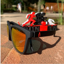 imagem do produto  culos de Sol Polarizado Uv400 Ironman Preto com a Lente Vermelha - Yopp