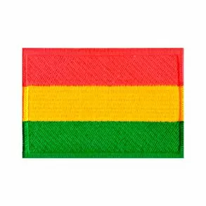 imagem de Patch Bordado Bandeira da Bolvia Grande 5,4cm x 8,2cm - Talysm Bordados