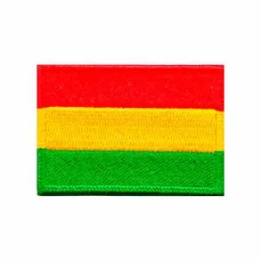 imagem de Patch Bordado Bandeira da Bolivia Pequeno 3,5 cm x 5 cm - Talysmã Bordados