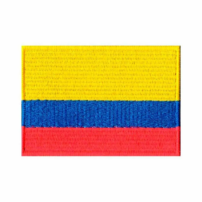 imagem do produto Patch Bordado Bandeira da Colmbia Grande 5,4 cm x 8,2 cm - Talysm Bordados