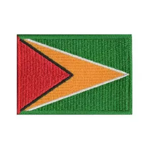 imagem de Patch Bordado Bandeira da Guiana Grande 5 cm x 8 cm - Talysm Bordados