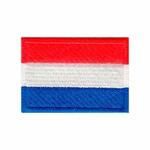 imagem de Patch Bordado Bandeira da Holanda Pequena 3,5 cm x 5 cm - Talysmã Bordados