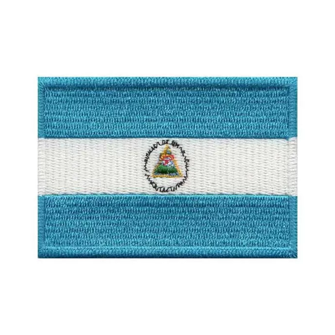 imagem do produto Patch Bordado Bandeira da Nicargua Grande 5cm x 8cm - Talysm Bordados