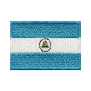 imagem de Patch Bordado Bandeira da Nicargua Grande 5cm x 8cm - Talysm Bordados