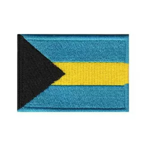 imagem de Patch Bordado Bandeira das Bahamas Grande 5 cm x 8 cm - Talysm Bordados