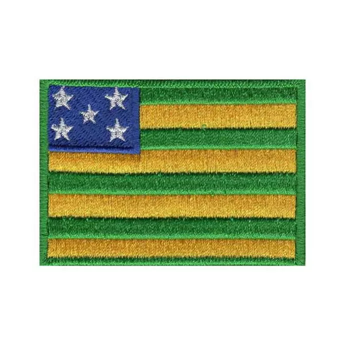 imagem do produto Patch Bordado Bandeira de Gois Grande 5 cm x 8 cm - Talysm Bordados