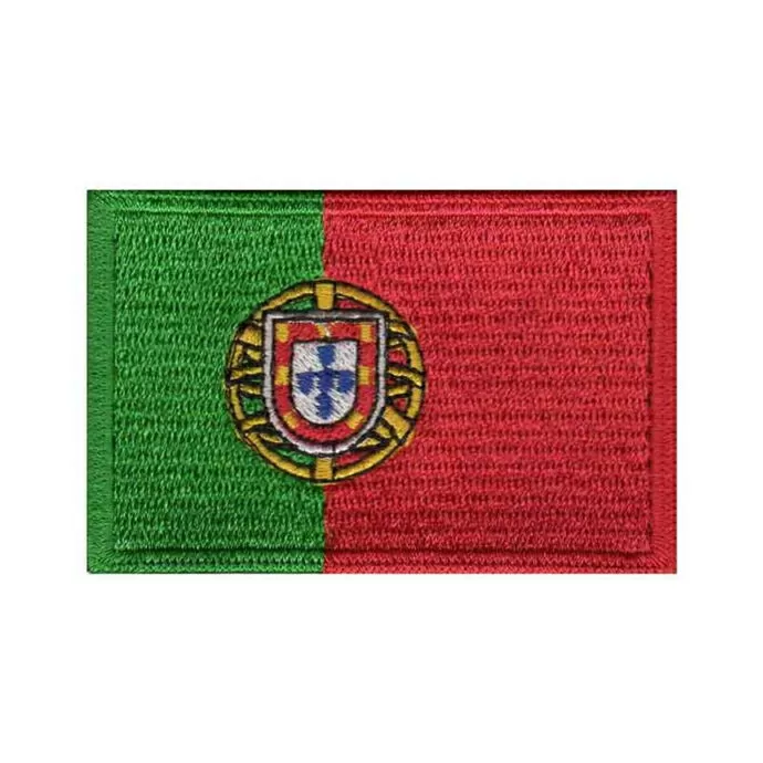 imagem do produto Patch Bordado Bandeira de Portugal Grande 5 cm x 8 cm - Talysm Bordados