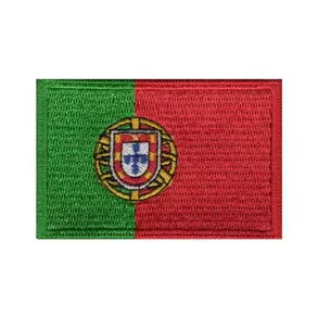 imagem de Patch Bordado Bandeira de Portugal Grande 5 cm x 8 cm - Talysm Bordados