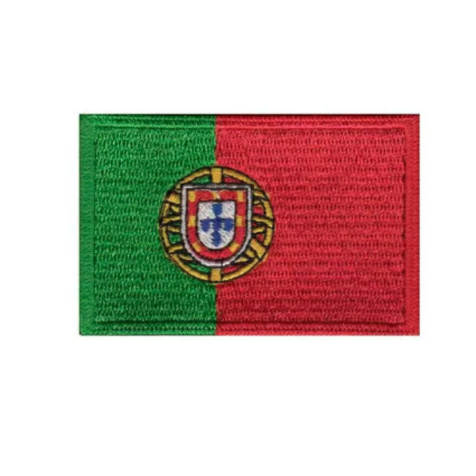 imagem do produto Patch Bordado Bandeira de Portugal Mdio 2 cm x 3 cm - Talysm Bordados