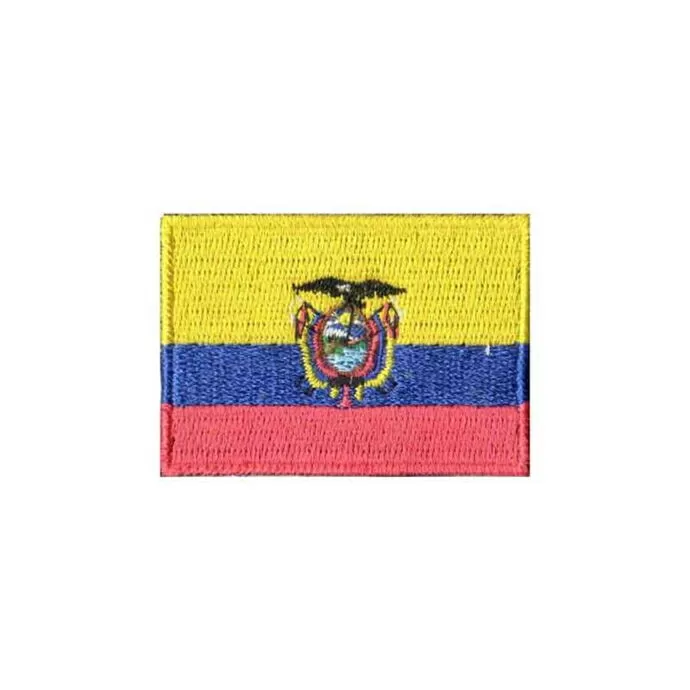 imagem do produto Patch Bordado Bandeira do Equador Grande 5,4 cm x 8,2 cm - Talysm Bordados