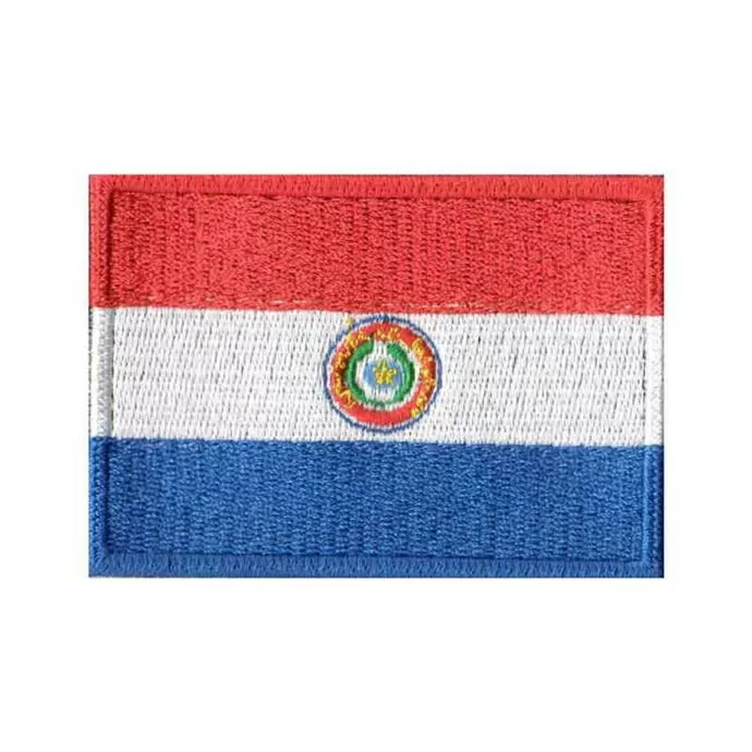 imagem do produto Patch Bordado Bandeira do Paraguai Grande 5,5 cm x 7,5 cm - Talysm Bordados