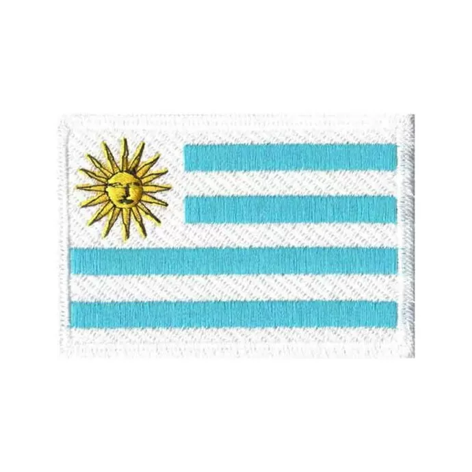 imagem do produto Patch Bordado Bandeira do Uruguai Grande 5 cm x 8 cm - Talysm Bordados