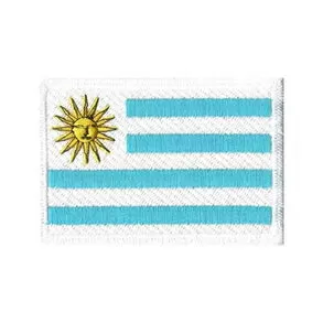 imagem de Patch Bordado Bandeira do Uruguai Grande 5 cm x 8 cm - Talysm Bordados