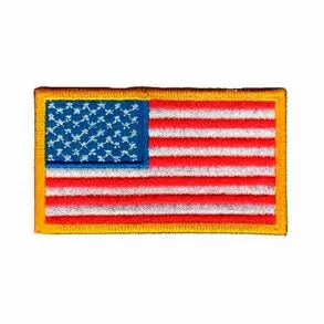 imagem de Patch Bordado Bandeira dos EUA Pequeno 3,5 cm x 5 cm - Talysm Bordados