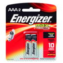 imagem do produto Pilhas Energizer Max AAA2 com 2 unidades - Energizer