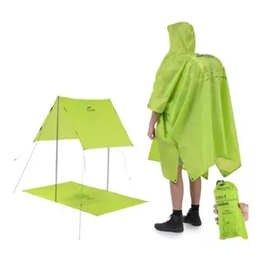 imagem de Poncho Unisex Triple Canopy Multifuncional Tartp Toldo Lona - Naturehike