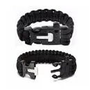 imagem do produto Pulseira Paracord Survival com Apito e Iniciador de Fogo - Guepardo